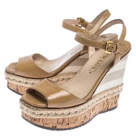 prada wedges beige|prada wedges on sale.